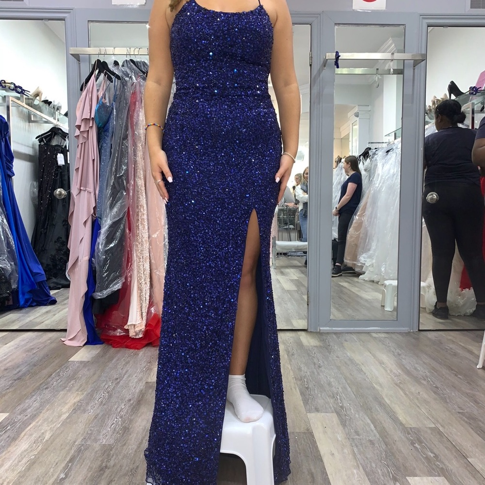 MADELINES BOUTIQUE NAVY DRESS *NEVER WORN*